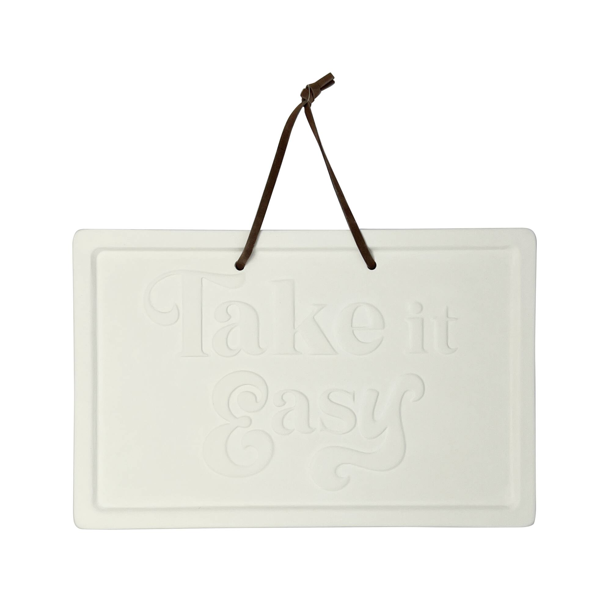 Jonathan Adler x Michaels 10" x 6.5" Take It Easy DIY Ceramic Plaque